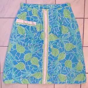 1970s "The Lilly" Pineapple Polyester Skirt